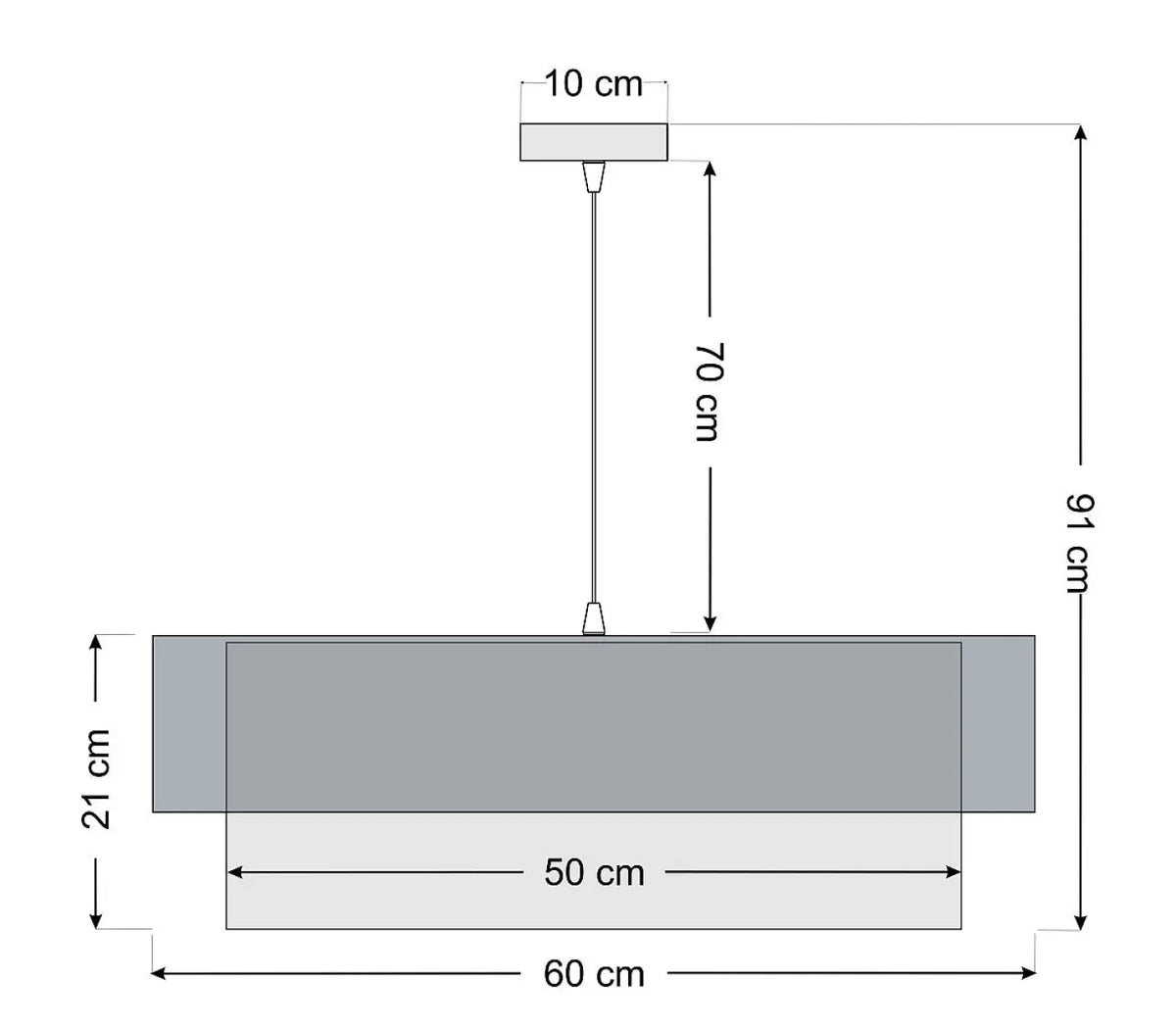 Suspension Luminaire | DUO (Noir/Beige)
