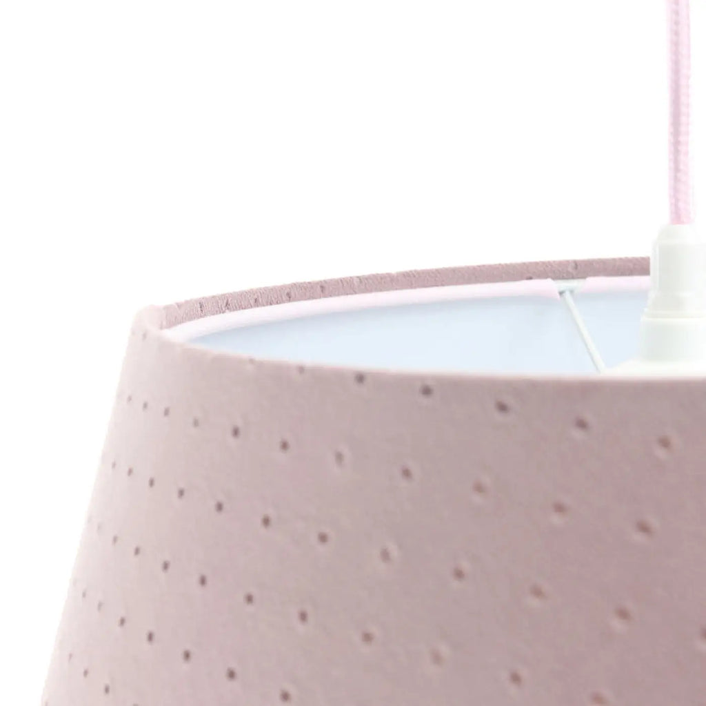 Suspension Bell jasmin (vieux rose/blanc)
