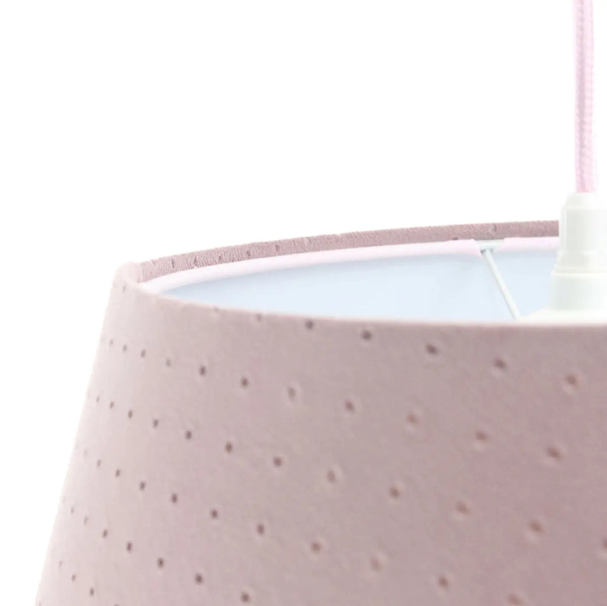 Suspension Bell jasmin (vieux rose/blanc)