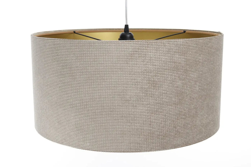 Suspension Luminaire | GLAMOUR STRUCTURAL VELOUR (Beige/Doré)