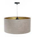 Suspension Luminaire | GLAMOUR STRUCTURAL VELOUR (Beige/Doré)