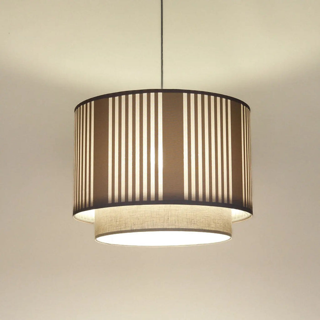 Suspension Luminaire | DUO LAMI LINE (Beige/Ecru)