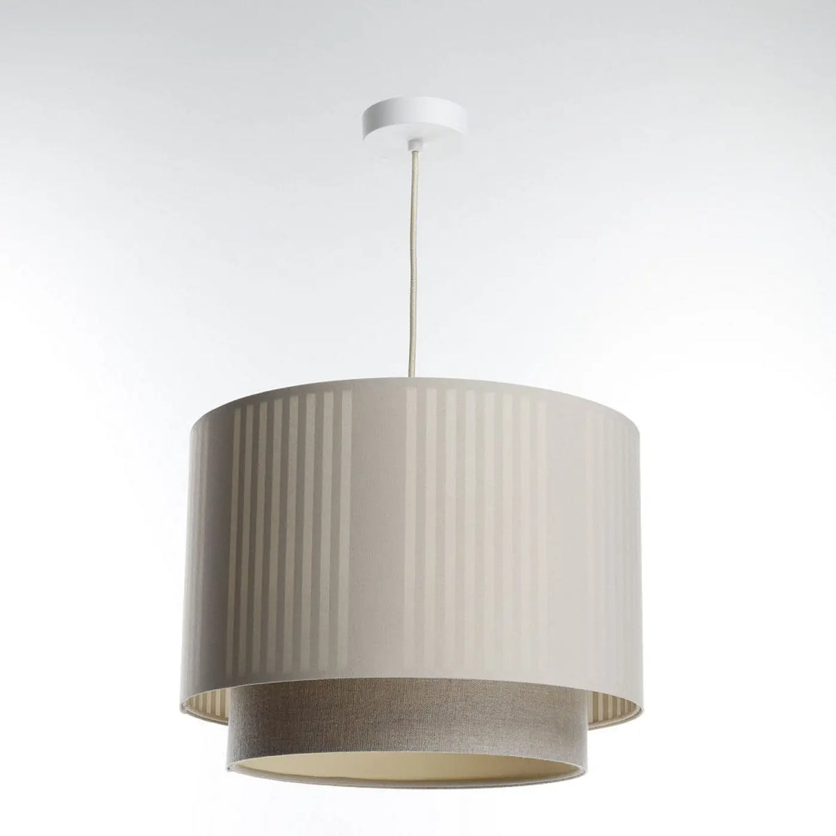 Suspension Luminaire | DUO LAMI LINE (Beige/Ecru)
