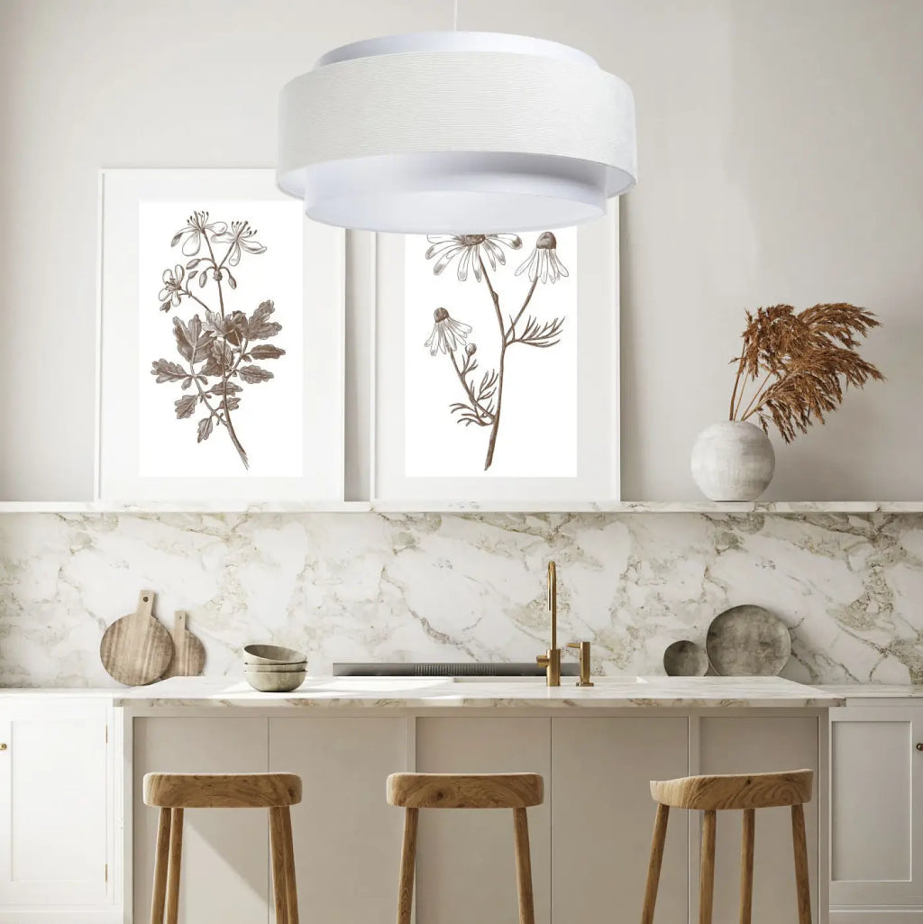Suspension Luminaire | DOBLO CLASSIC (Blanc/Crème)