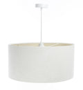 Suspension Luminaire | GLAMOUR STRUCTURAL VELOUR (Blanc Crème/Ecru)