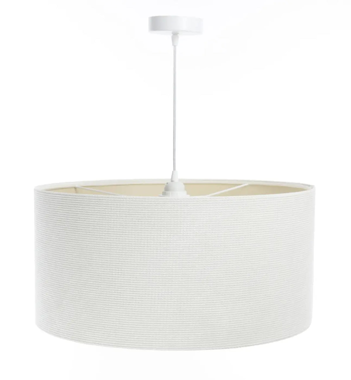 Suspension Luminaire | GLAMOUR STRUCTURAL VELOUR (Blanc Crème/Ecru)