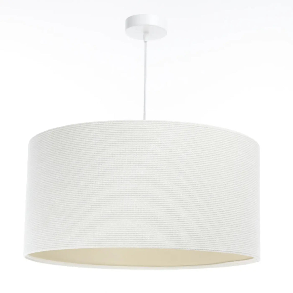 Suspension Luminaire | GLAMOUR STRUCTURAL VELOUR (Blanc Crème/Ecru)