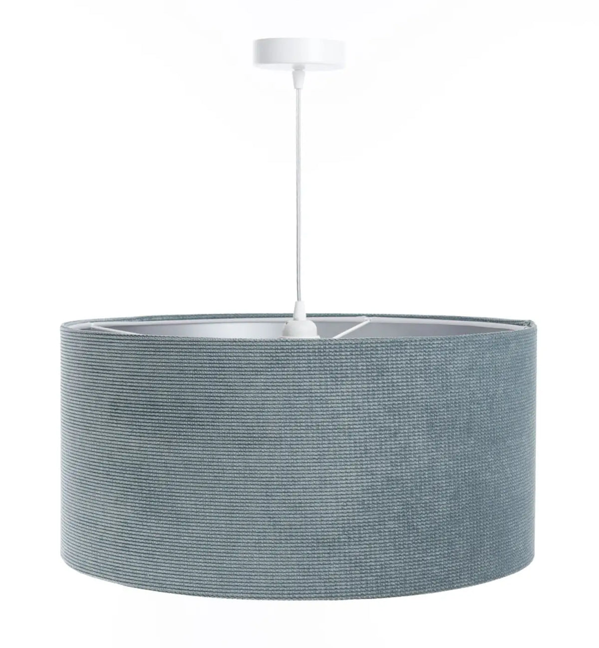 Suspension Luminaire | GLAMOUR STRUCTURAL VELOUR (Bleu Gris/Argent)