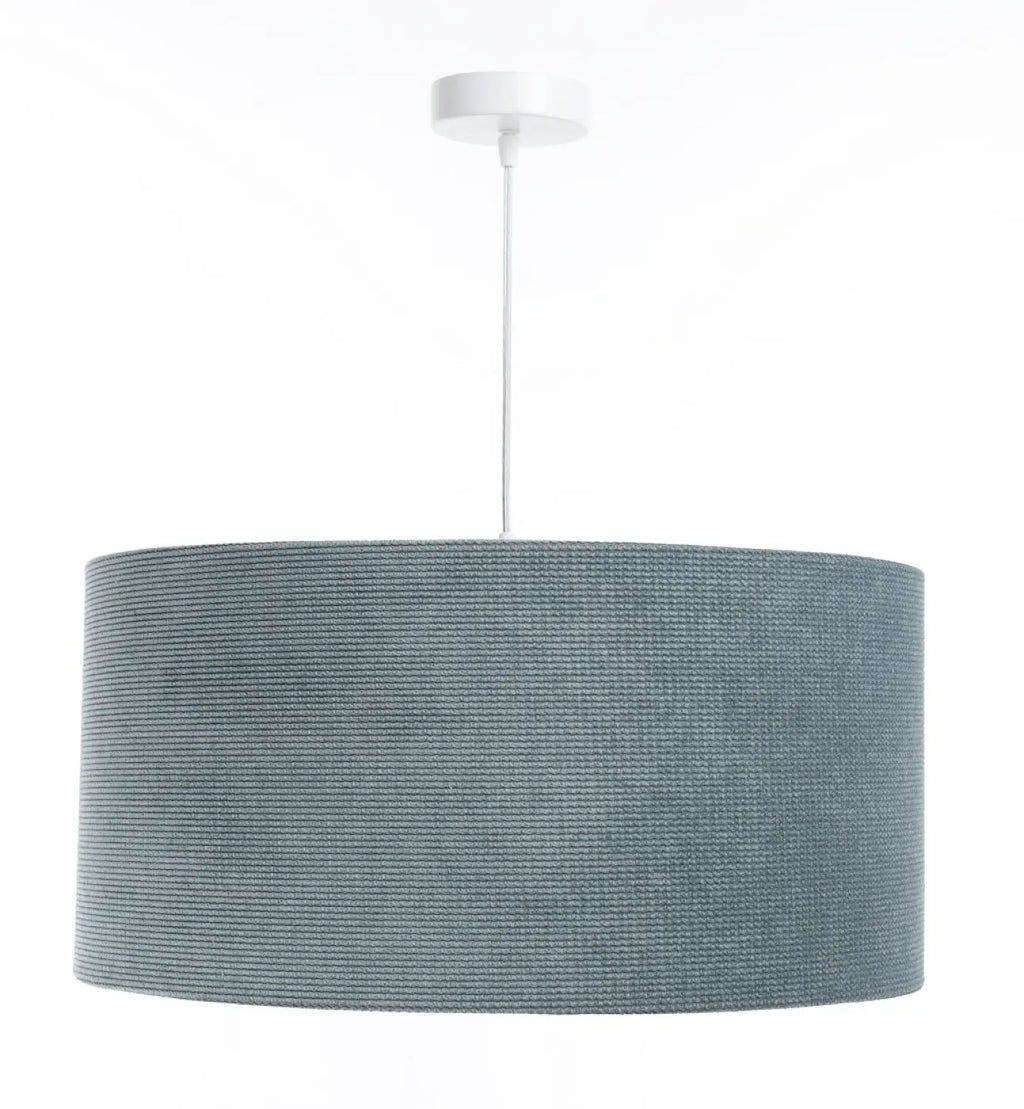 Suspension Luminaire | GLAMOUR STRUCTURAL VELOUR (Bleu Gris/Argent)