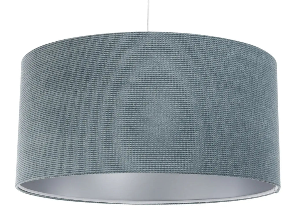 Suspension Luminaire | GLAMOUR STRUCTURAL VELOUR (Bleu Gris/Argent)