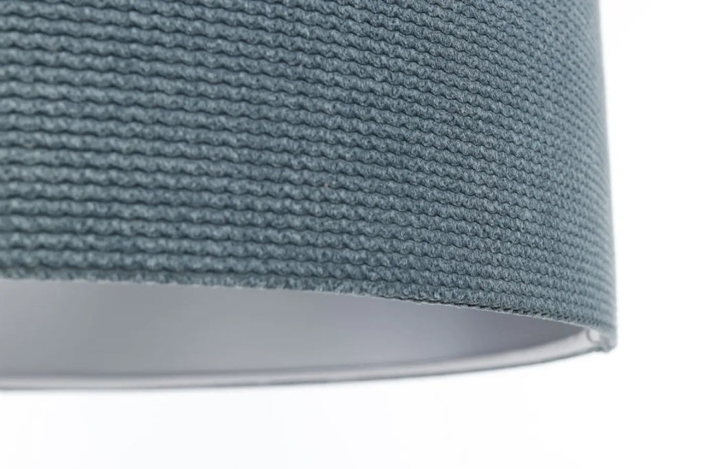Suspension Luminaire | GLAMOUR STRUCTURAL VELOUR (Bleu Gris/Argent)