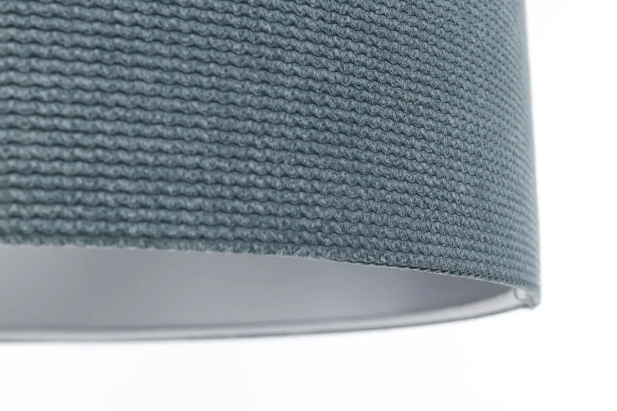 Suspension Luminaire | GLAMOUR STRUCTURAL VELOUR (Bleu Gris/Argent)