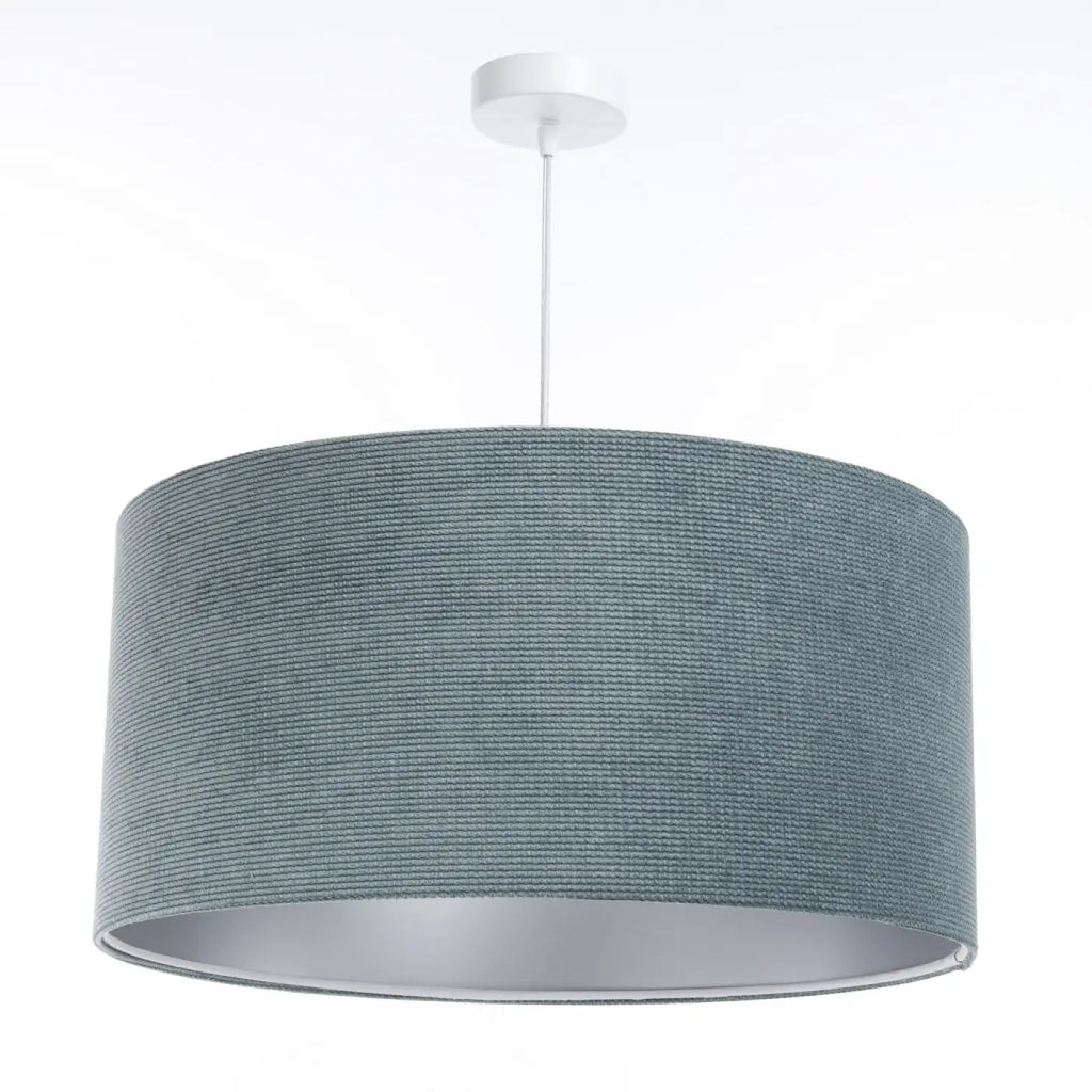 Suspension Luminaire | GLAMOUR STRUCTURAL VELOUR (Bleu Gris/Argent)