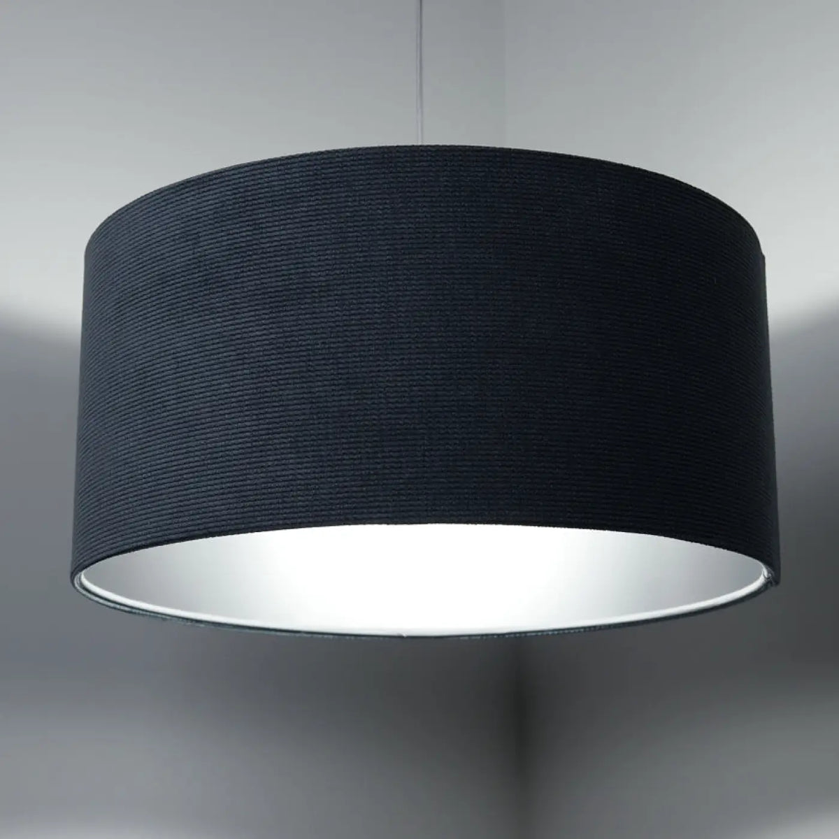 Suspension Luminaire | GLAMOUR STRUCTURAL VELOUR (Bleu Gris/Argent)