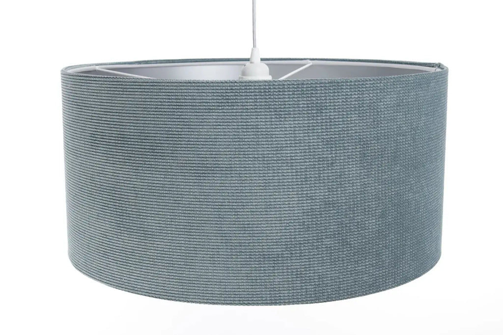 Suspension Luminaire | GLAMOUR STRUCTURAL VELOUR (Bleu Gris/Argent)