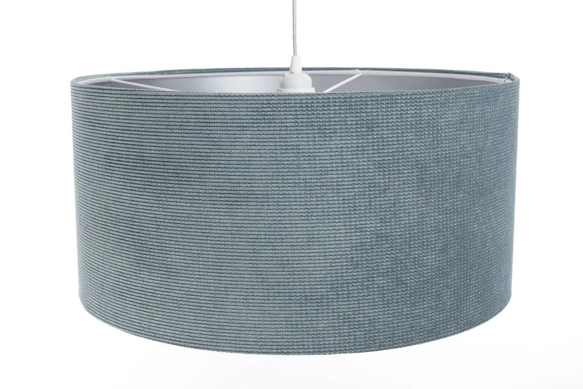 Suspension Luminaire | GLAMOUR STRUCTURAL VELOUR (Bleu Gris/Argent)