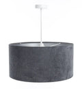 Suspension Luminaire | GLAMOUR STRUCTURAL VELOUR (Graphite/Argent)
