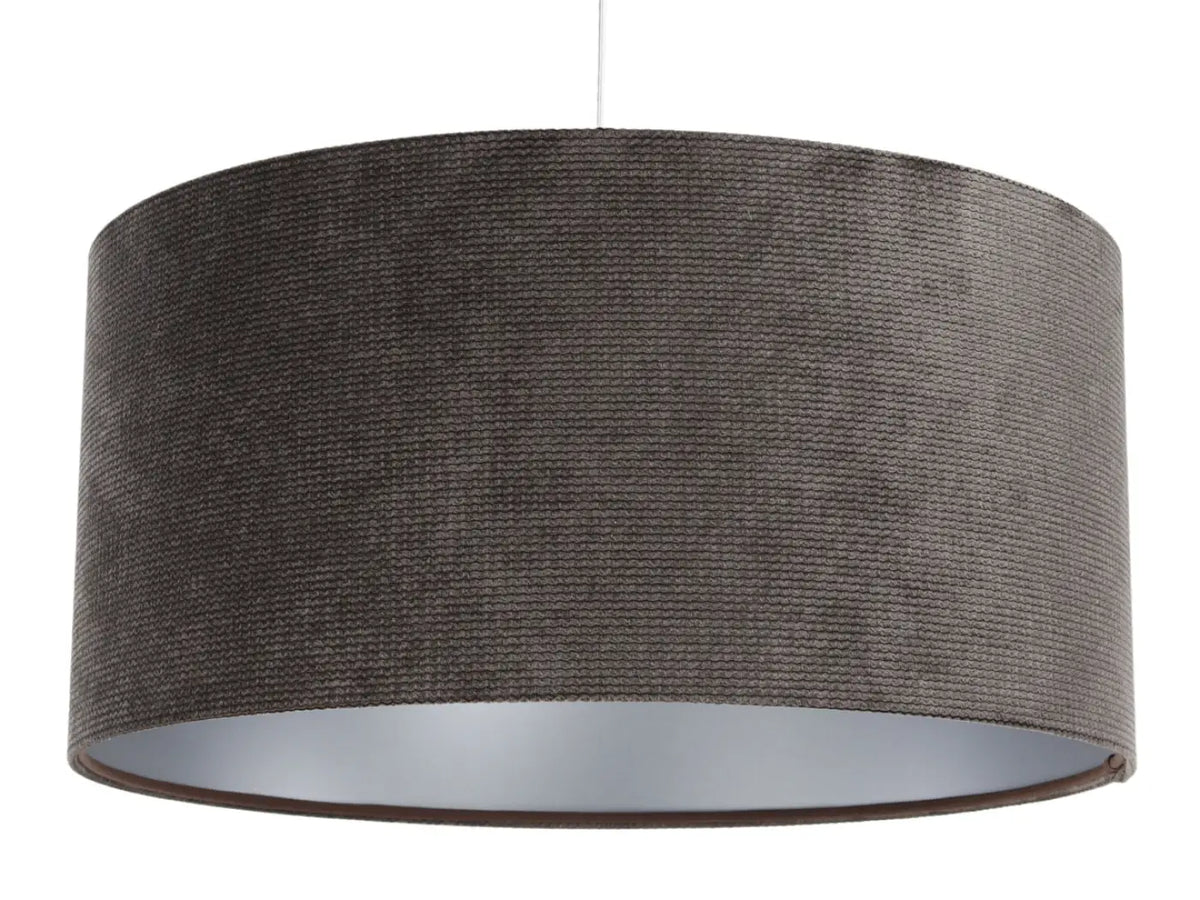 Suspension Luminaire | GLAMOUR STRUCTURAL VELOUR (Gris Marron/Argent)