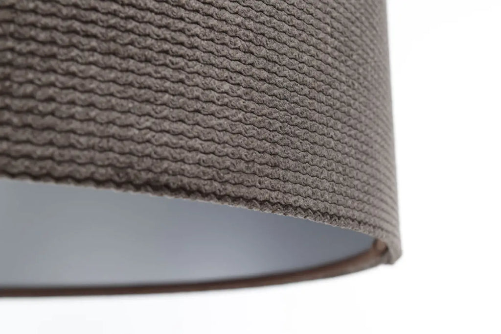 Suspension Luminaire | GLAMOUR STRUCTURAL VELOUR (Gris Marron/Argent)