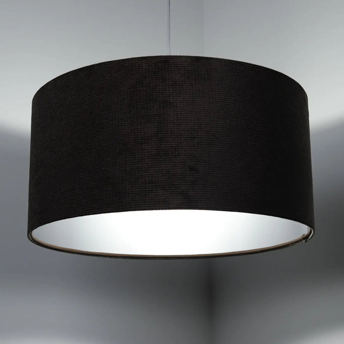 Suspension Luminaire | GLAMOUR STRUCTURAL VELOUR (Gris Marron/Argent)