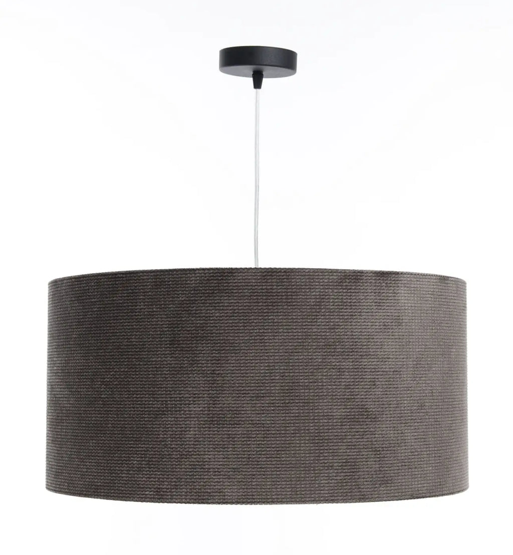 Suspension Luminaire | GLAMOUR STRUCTURAL VELOUR (Gris Marron/Argent)