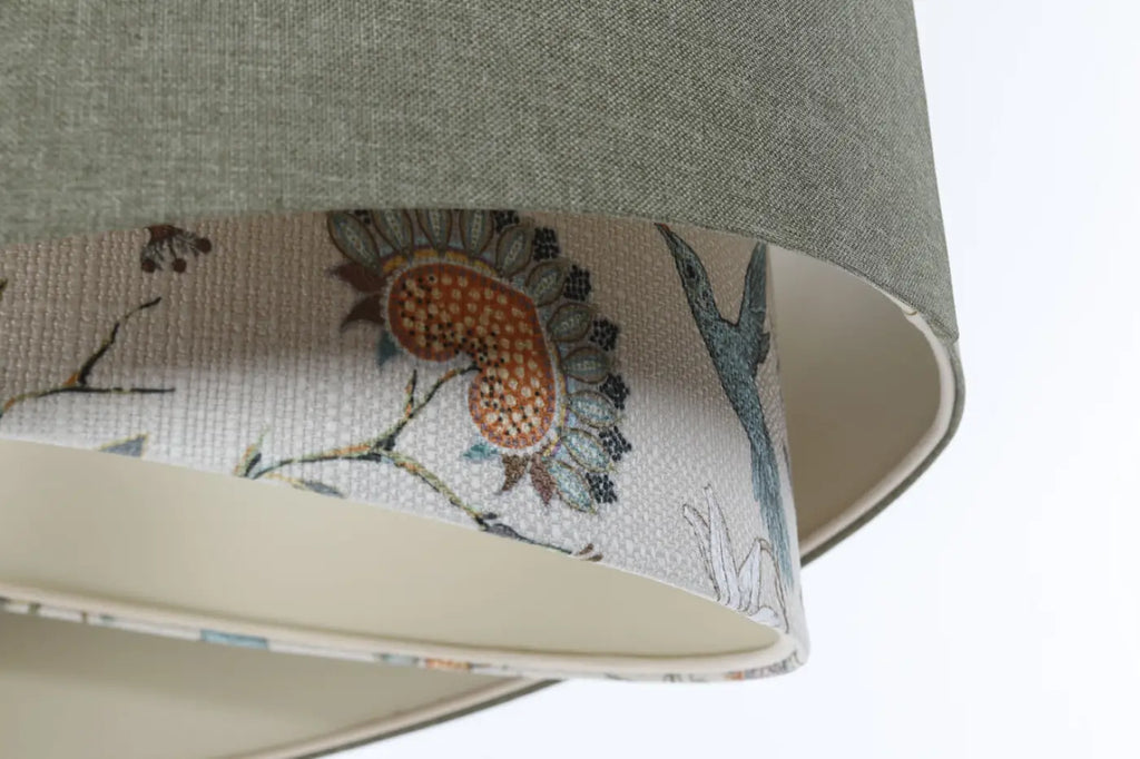 Suspension Luminaire | GALAXY BOHO ELEGANT (Gris Vert/Ecru/Orange)