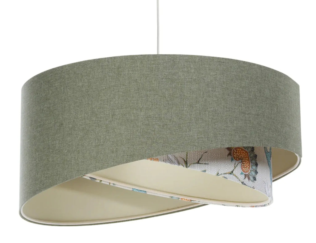 Suspension Luminaire | GALAXY BOHO ELEGANT (Gris Vert/Ecru/Orange)