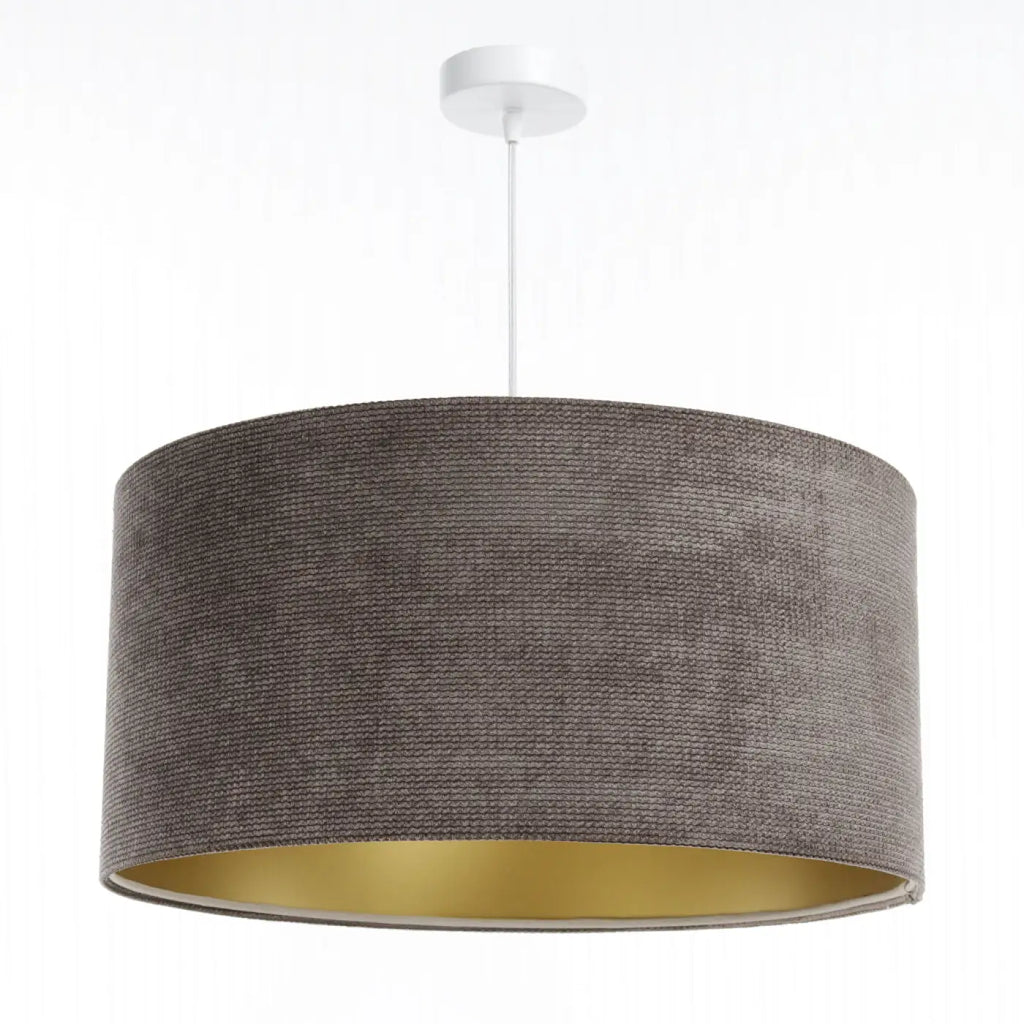 Suspension Luminaire | GLAMOUR STRUCTURAL VELOUR (Marron/Dore)
