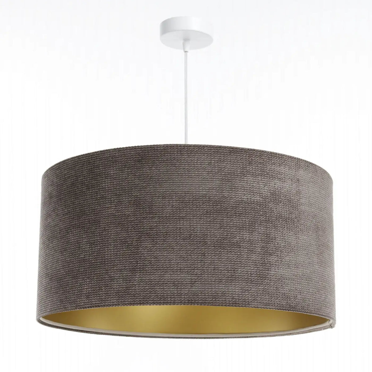 Suspension Luminaire | GLAMOUR STRUCTURAL VELOUR (Marron/Dore)