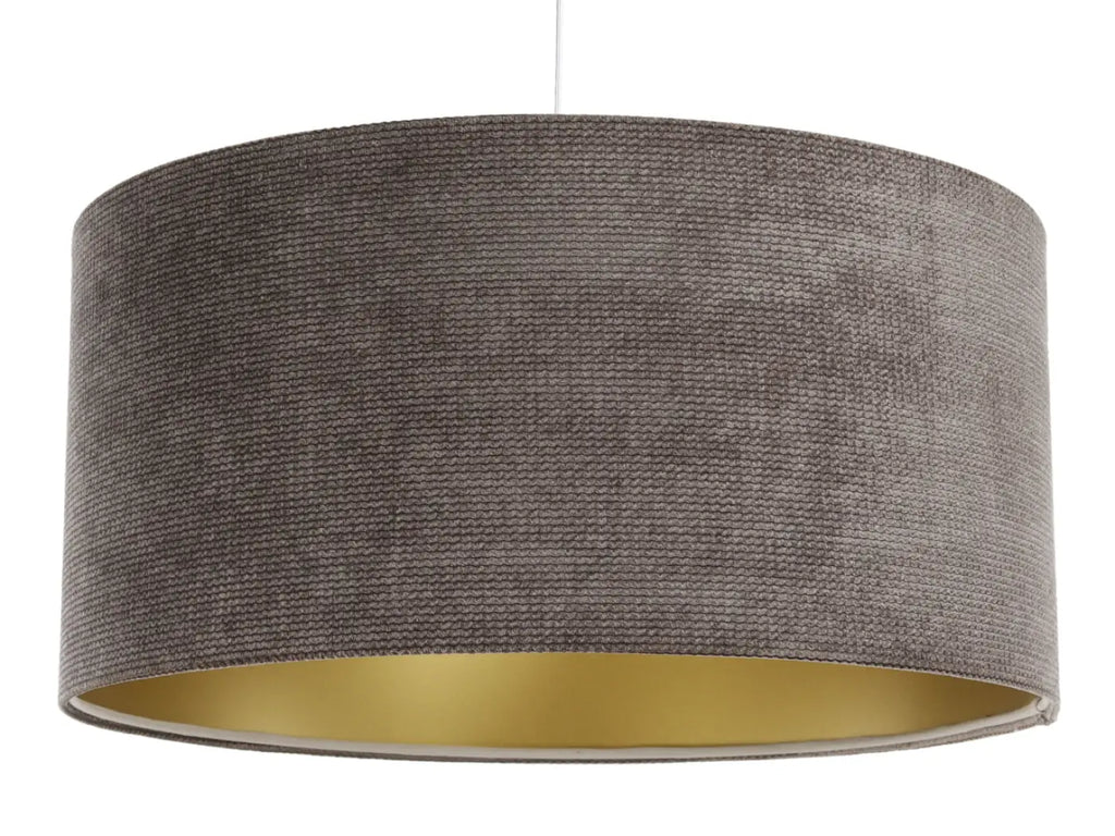 Suspension Luminaire | GLAMOUR STRUCTURAL VELOUR (Marron/Dore)