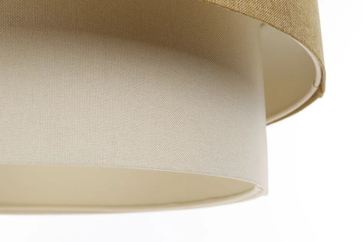 Suspension Luminaire | DUO BOHO ELEGANT (Moutarde/Crème/Ecru)