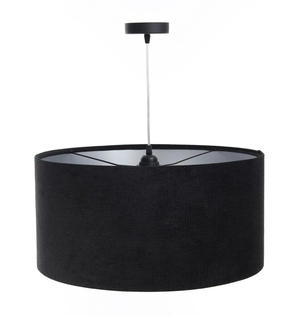 Suspension Luminaire | GLAMOUR STRUCTURAL VELOUR (Noir/Argent)