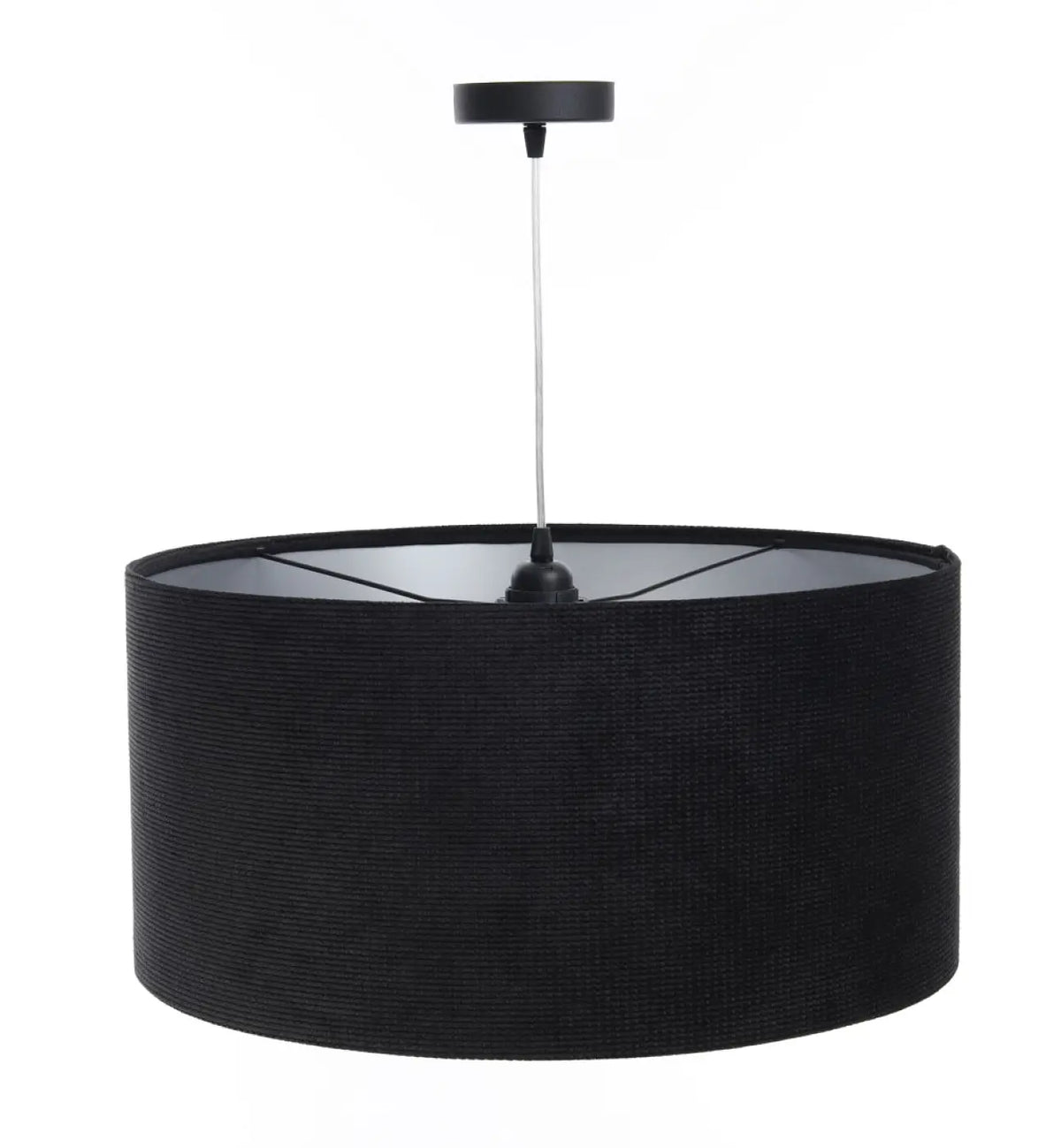 Suspension Luminaire | GLAMOUR STRUCTURAL VELOUR (Noir/Argent)