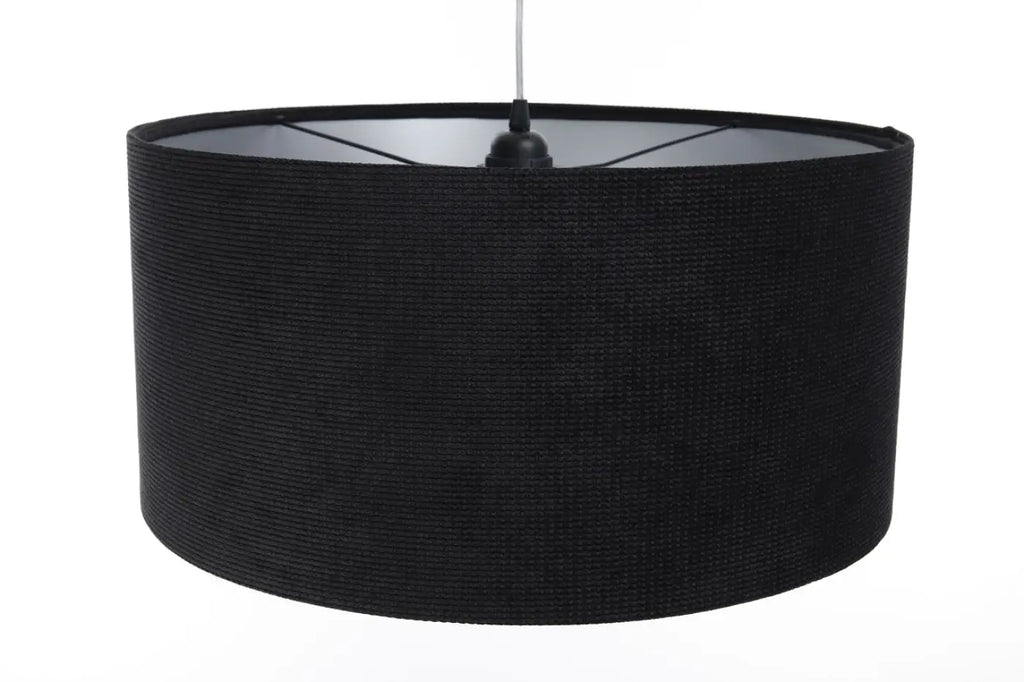 Suspension Luminaire | GLAMOUR STRUCTURAL VELOUR (Noir/Argent)