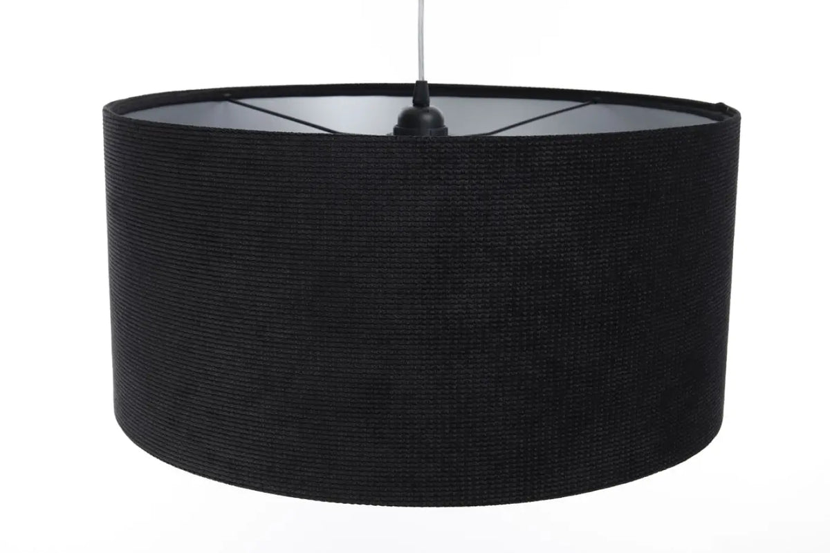 Suspension Luminaire | GLAMOUR STRUCTURAL VELOUR (Noir/Argent)