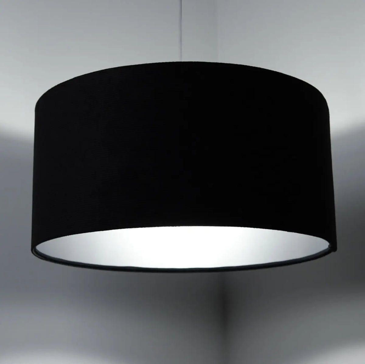 Suspension Luminaire | GLAMOUR STRUCTURAL VELOUR (Noir/Argent)