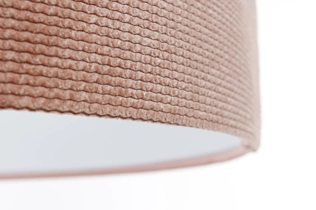 Suspension Luminaire | GLAMOUR STRUCTURAL VELOUR (Rose/Blanc)