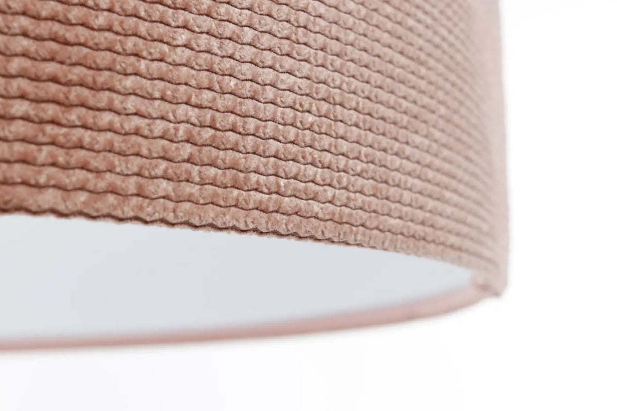 Suspension Luminaire | GLAMOUR STRUCTURAL VELOUR (Rose/Blanc)