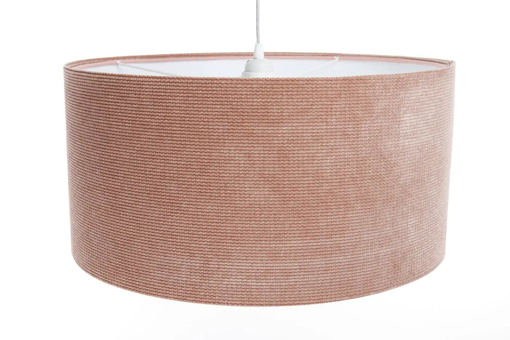 Suspension Luminaire | GLAMOUR STRUCTURAL VELOUR (Rose/Blanc)