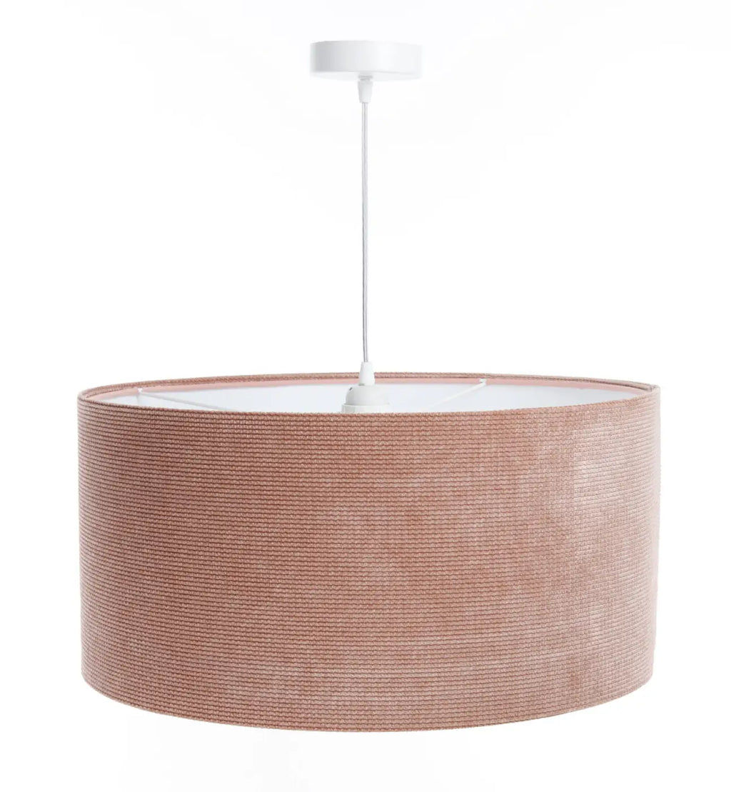 Suspension Luminaire | GLAMOUR STRUCTURAL VELOUR (Rose/Blanc)