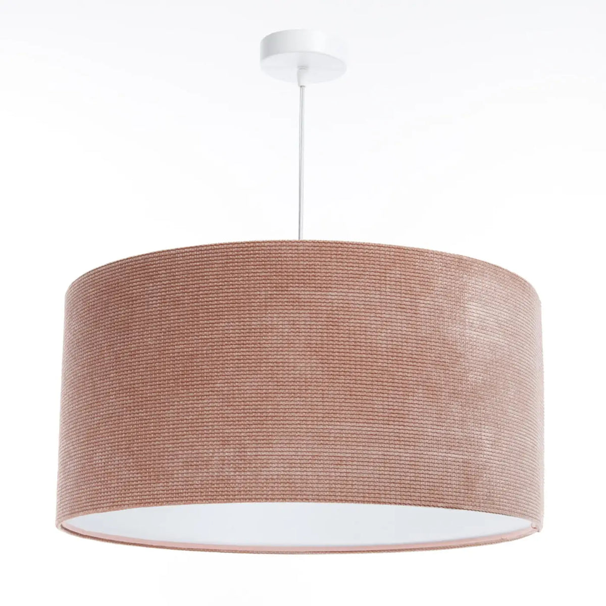 Suspension Luminaire | GLAMOUR STRUCTURAL VELOUR (Rose/Blanc)