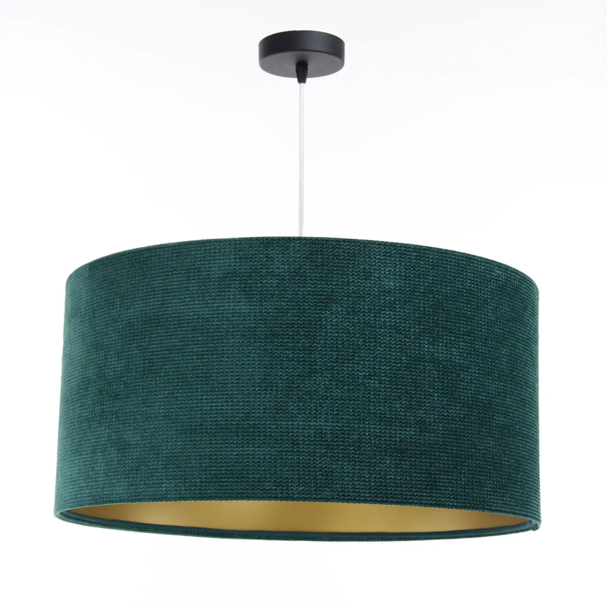 Suspension Luminaire | GLAMOUR STRUCTURAL VELOUR (Vert/Doré)