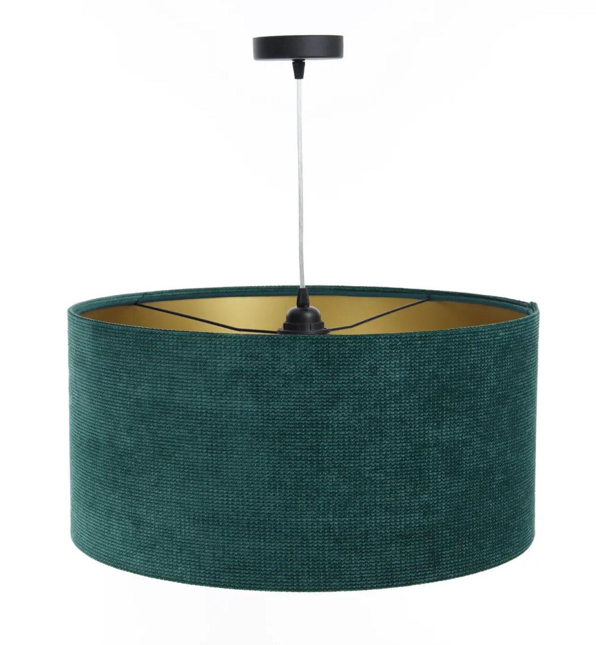 Suspension Luminaire | GLAMOUR STRUCTURAL VELOUR (Vert/Doré)