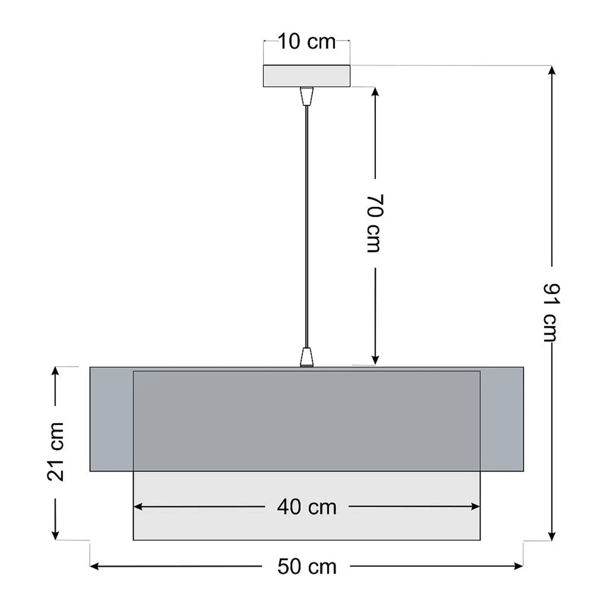 Suspension Luminaire | Duo (Vert Foncé/Argent)