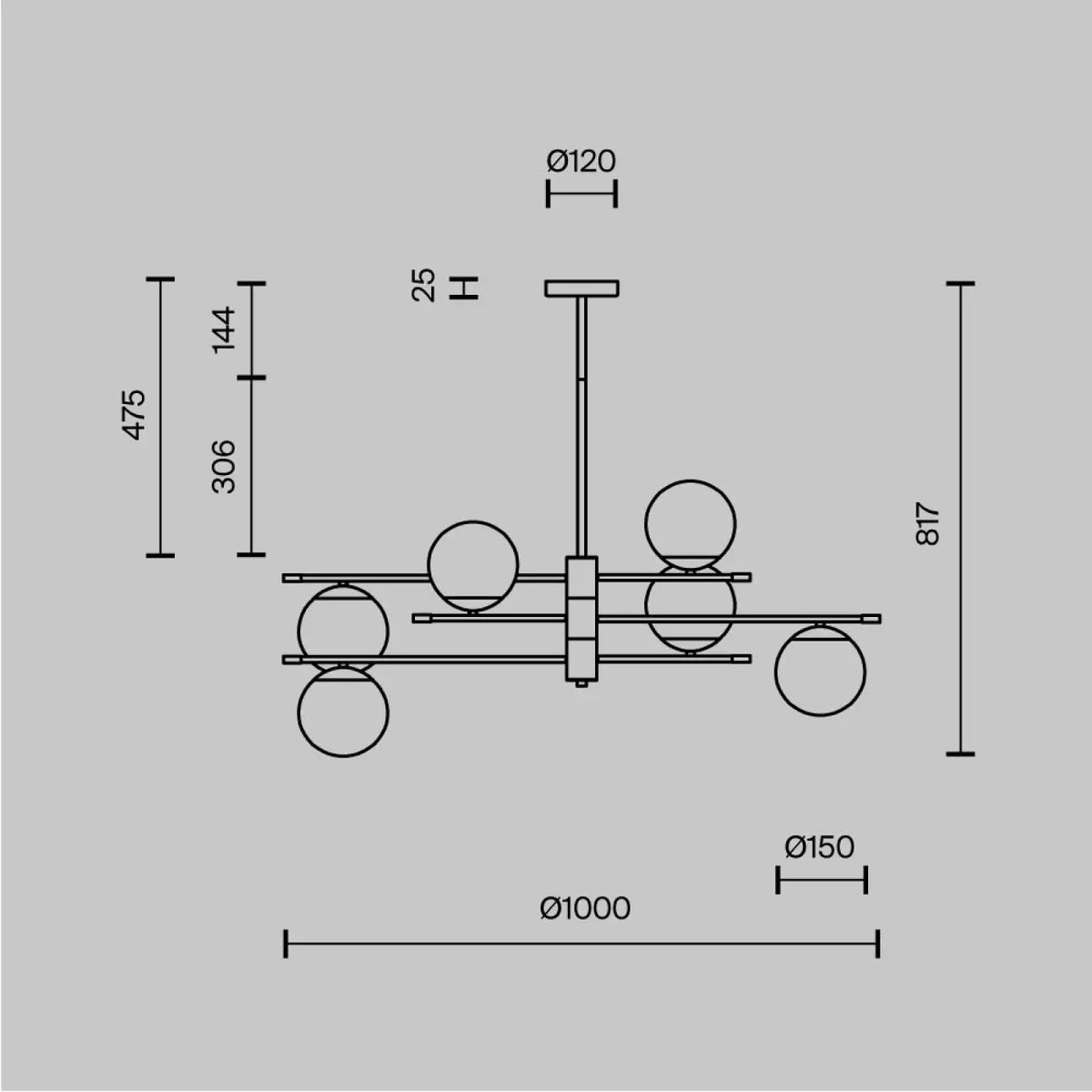 Suspension Luminaire | NOSTALGIA (Six Globes)