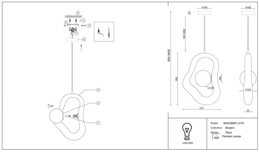 Suspension Luminaire | OPUS (Wabi-Sabi)