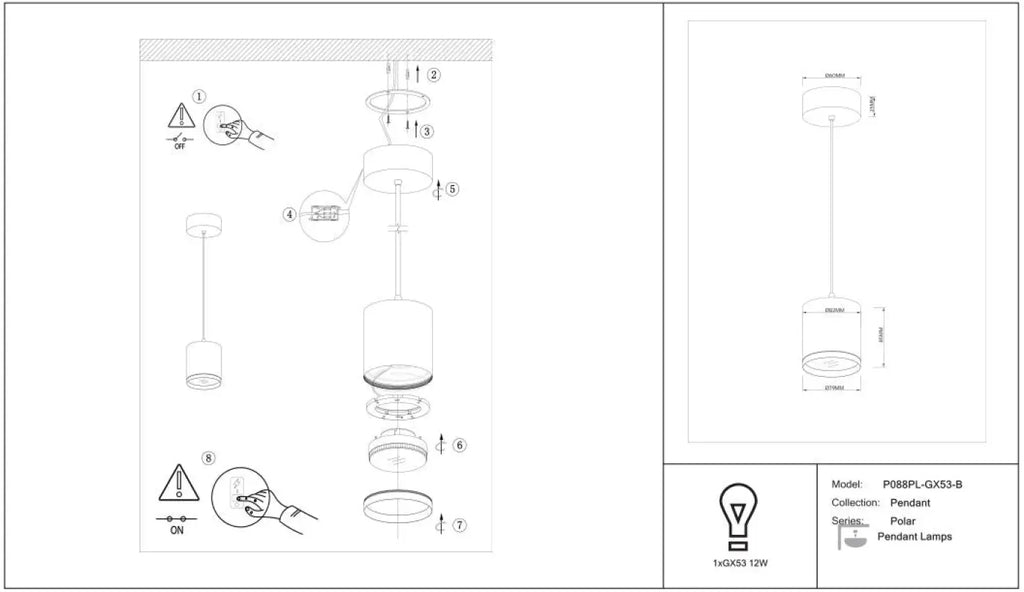 Suspension Luminaire | POLAR (Petit Disque)