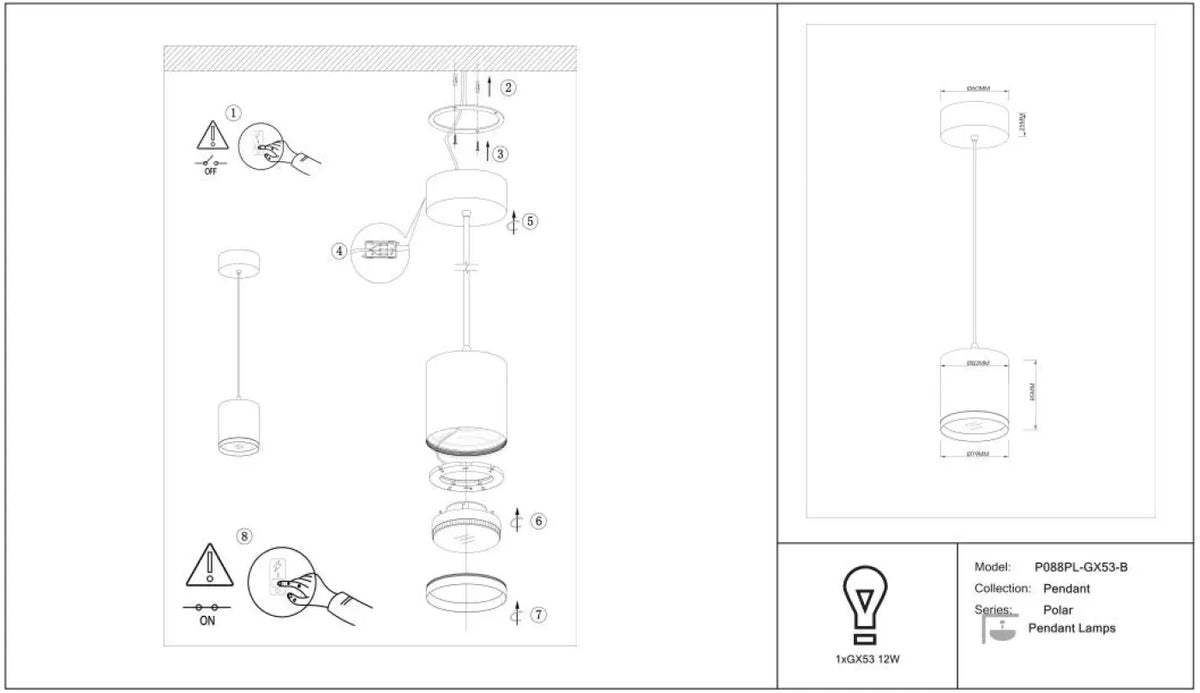 Suspension Luminaire | POLAR (Petit Disque)