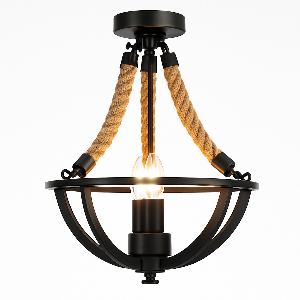 Suspension Vintage Thaïs Rivage en Corde