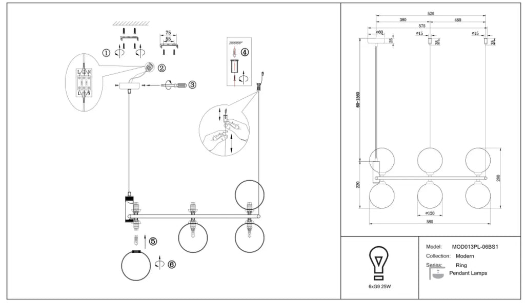 Suspension Luminaire | RING (Cercle À Globes)